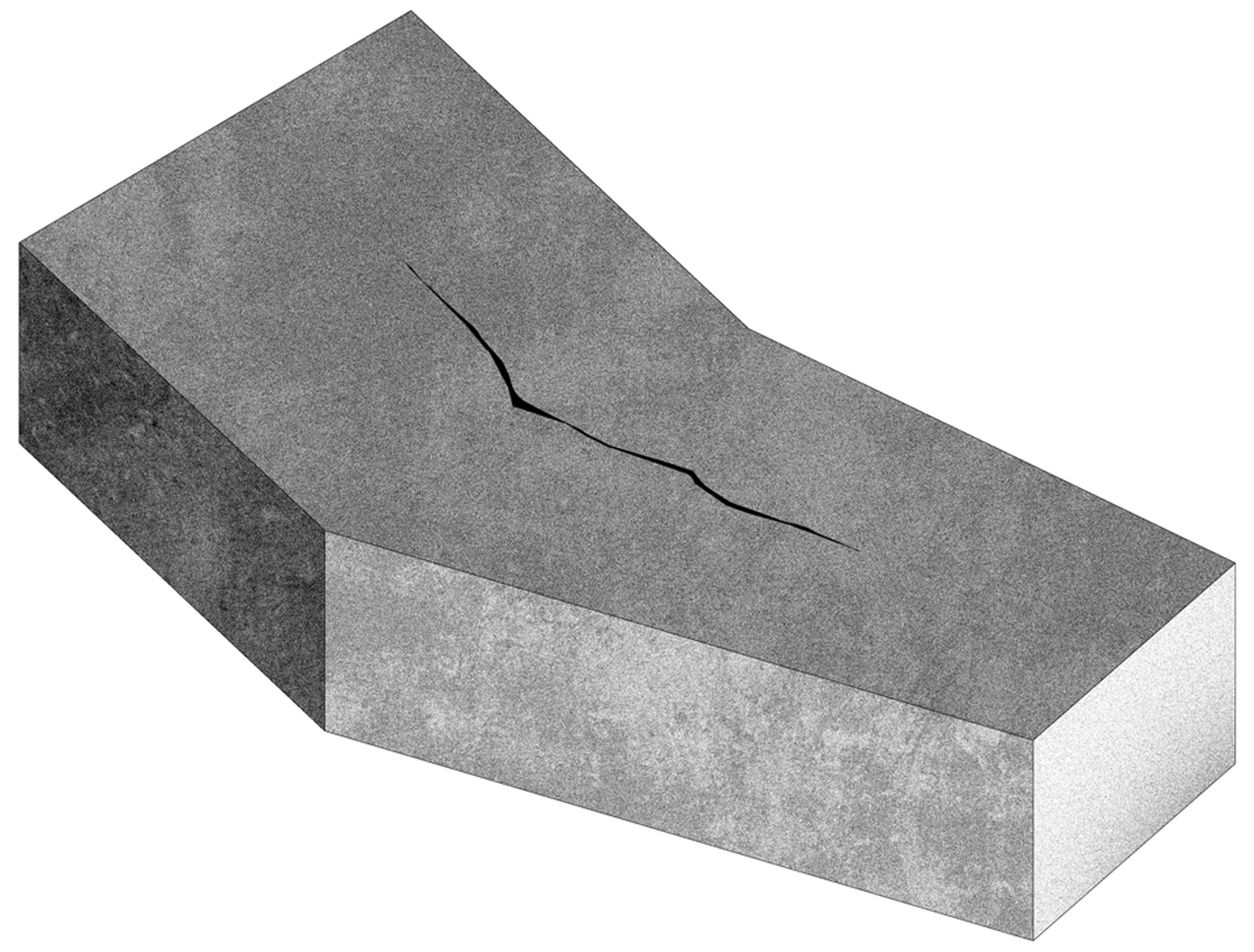 A 3D-rendered model of an industrial structural concrete component.