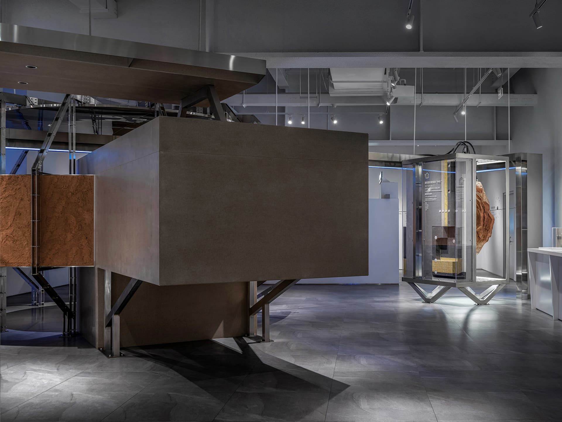 Industrial-style space featuring modern architecture and steel materials.