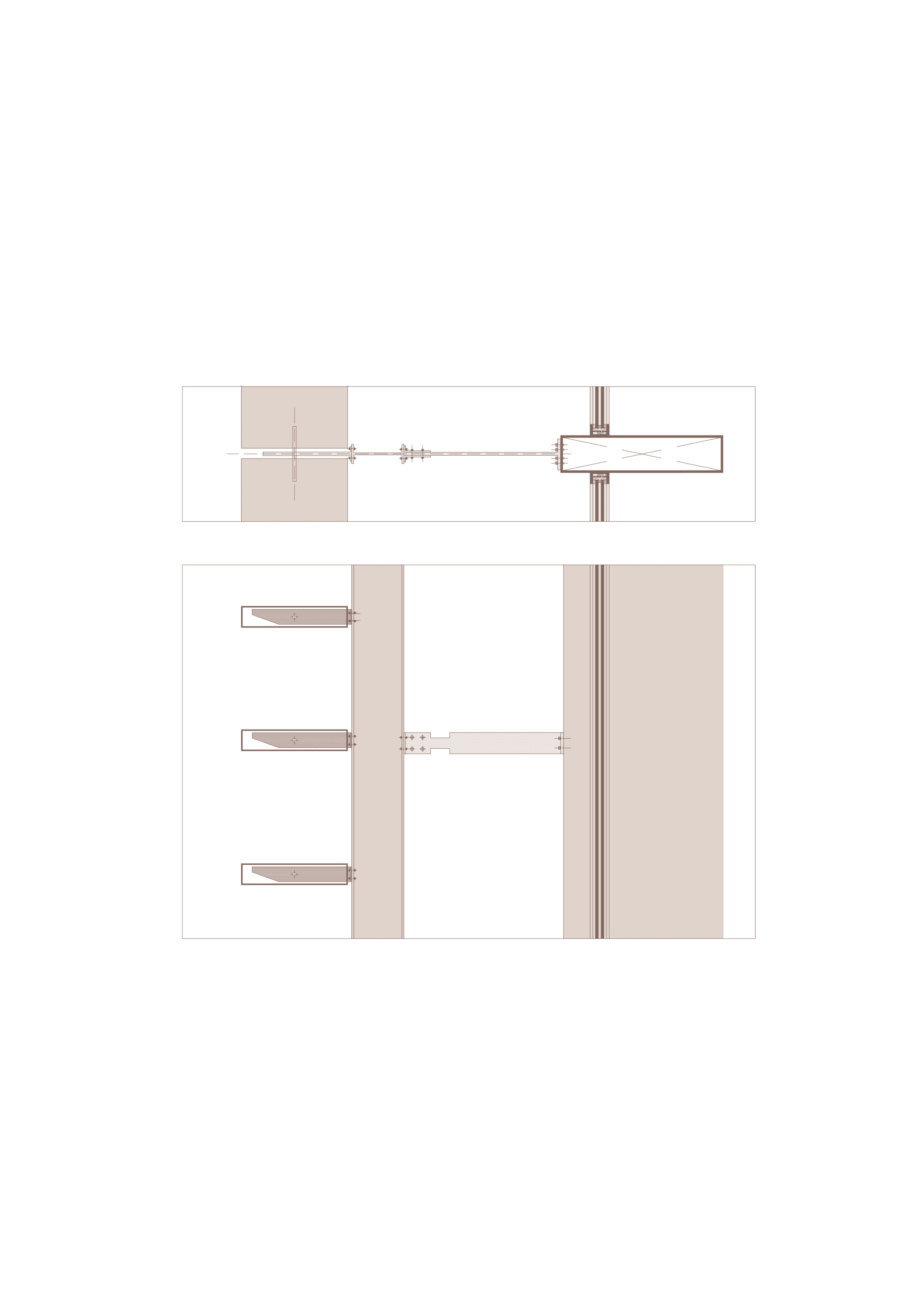Metallic interior design blueprint showcasing structural layout and materials
