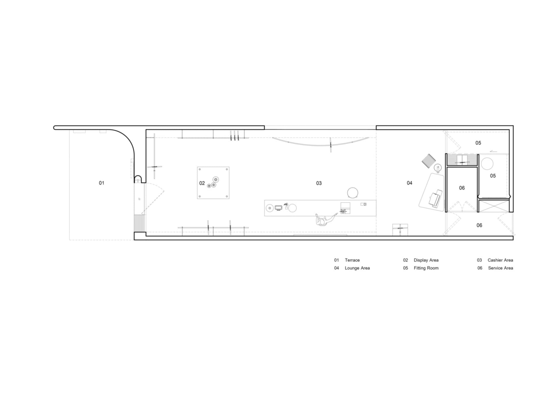 Modern Retail Storefront Floor Plan | Feel Design