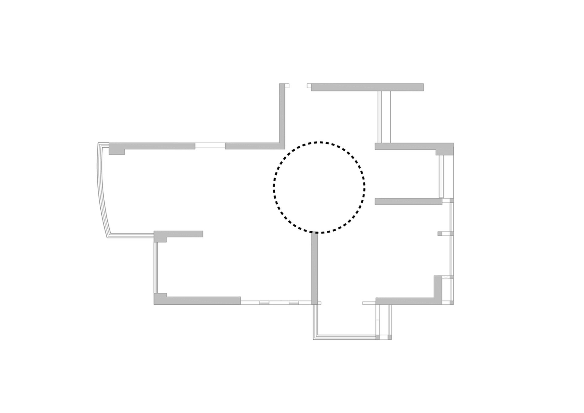 現代公寓的平面配置圖，展示各個房間與空間布局。