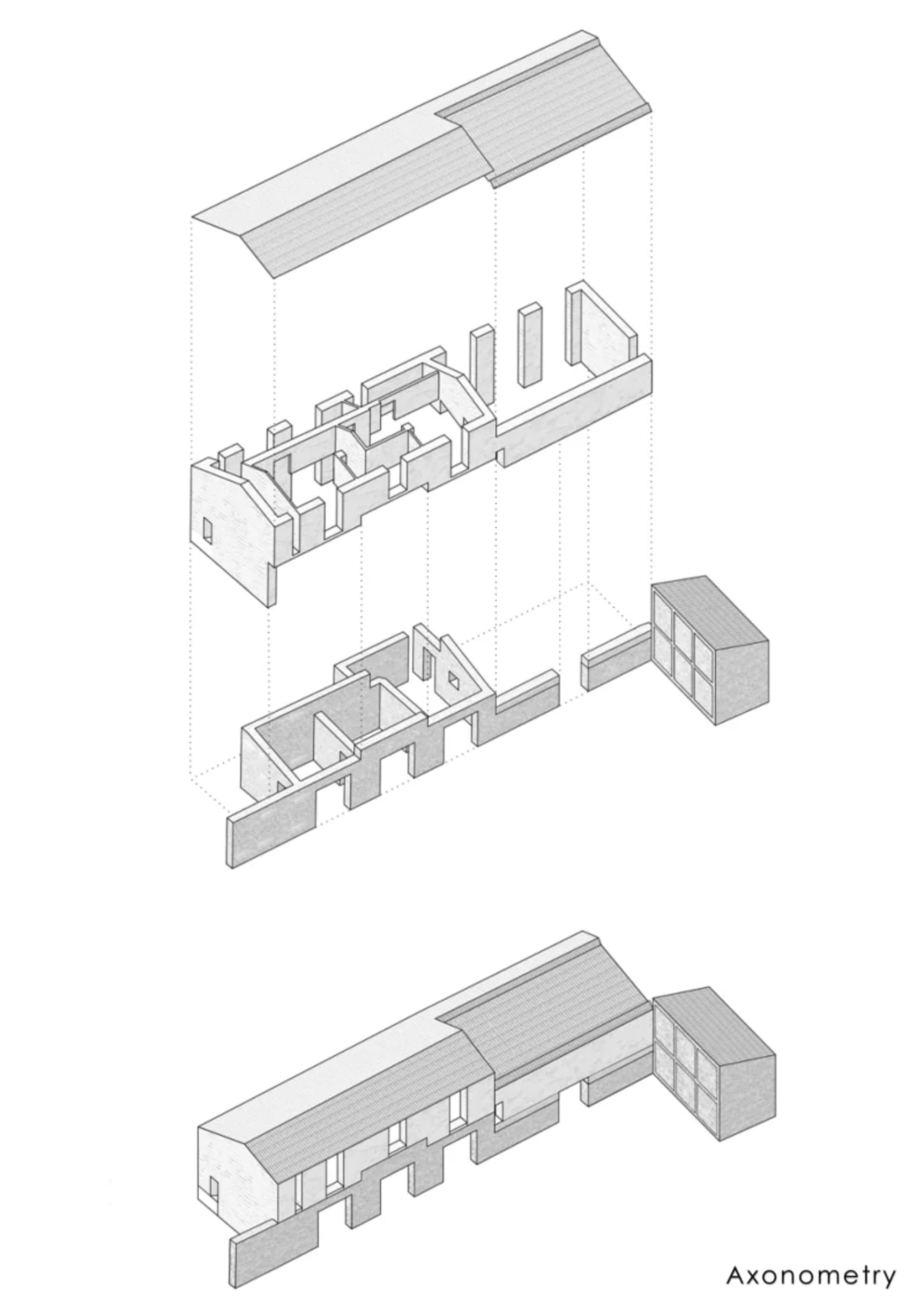 建築室內設計平面圖，展示空間關係與功能分區