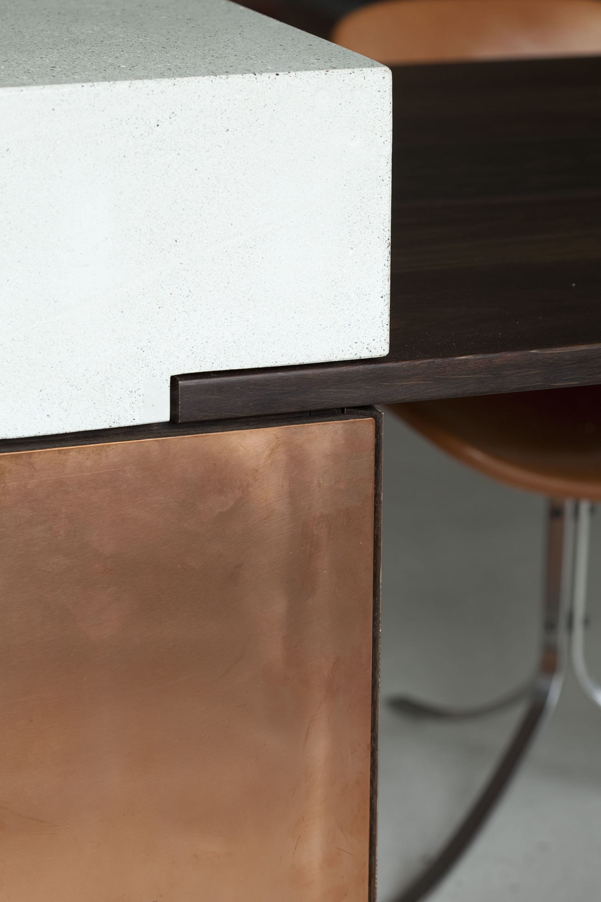 Concrete interior design elements