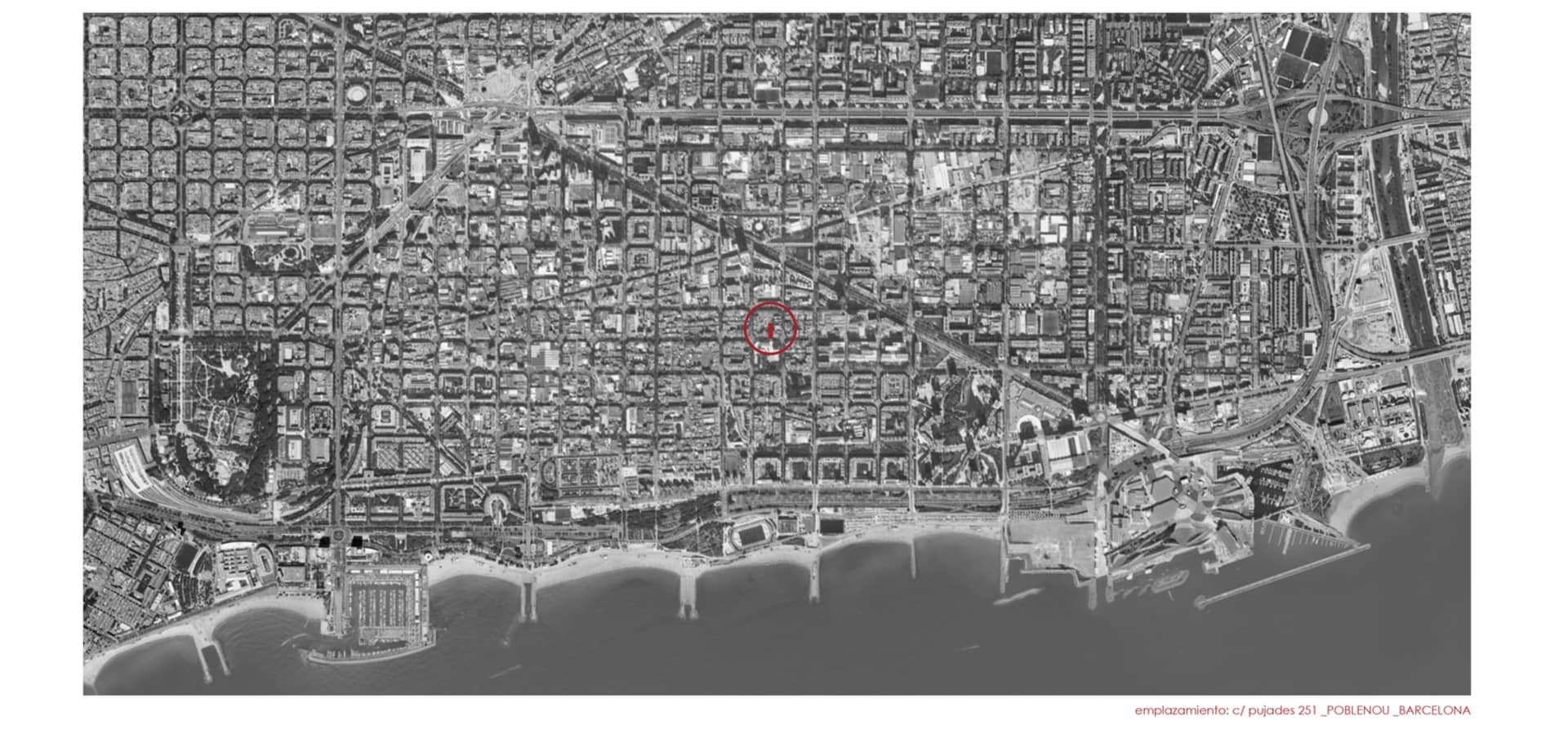 Aerial photograph of a cityscape, showing urban development and infrastructure.