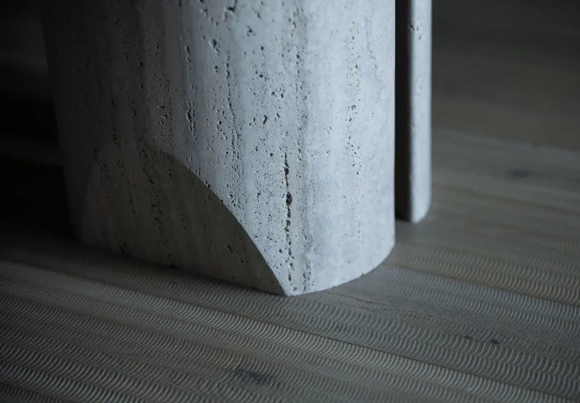 Concrete flooring in a modern interior