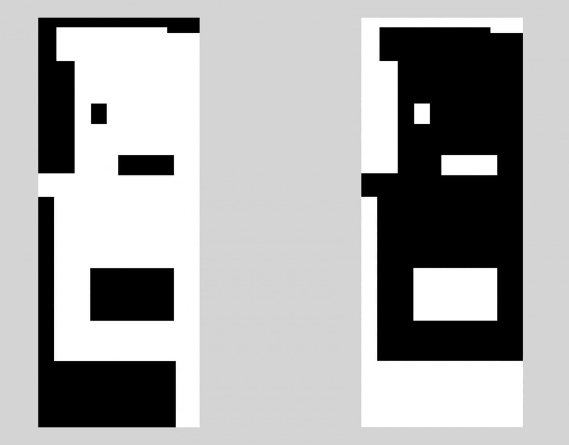 Pixelated representation of an interior space