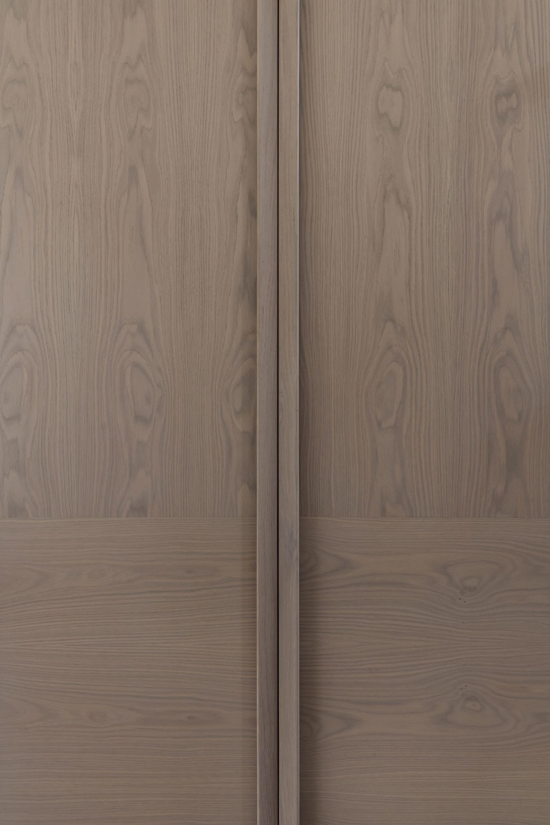 Modern interior design featuring natural wood-paneled walls