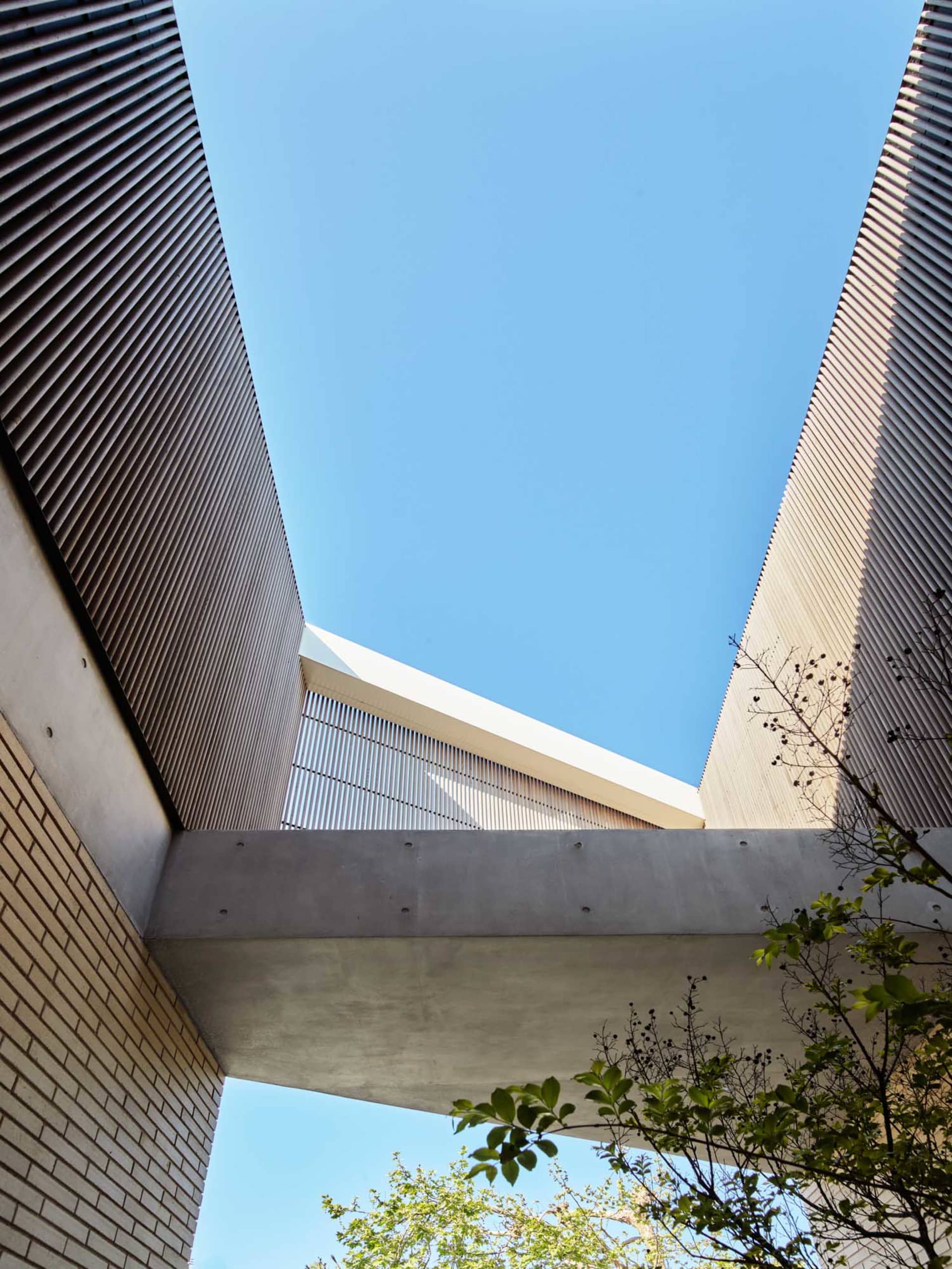 A modern building made of concrete.