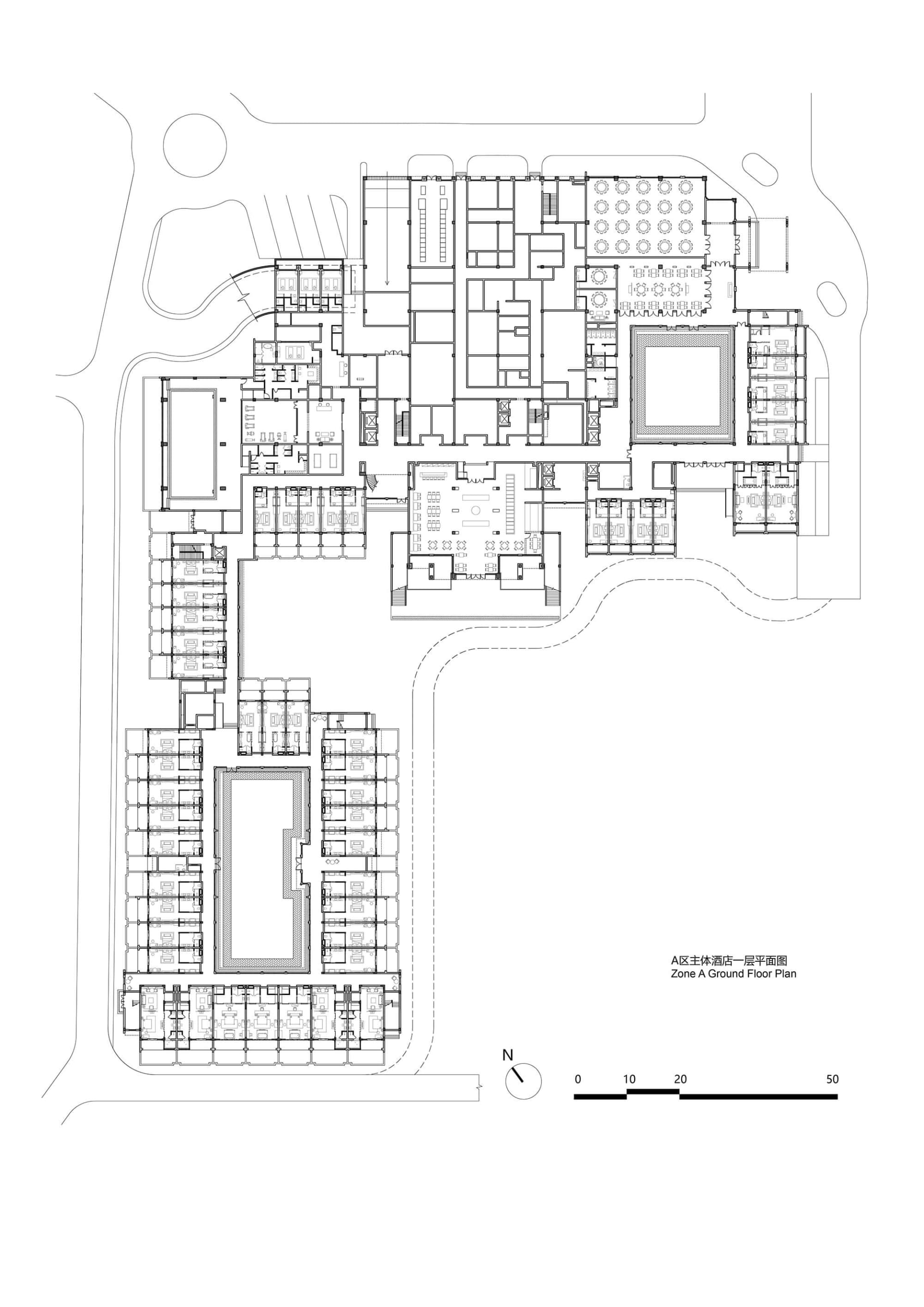 National Theater's architectural floor plan drawing.