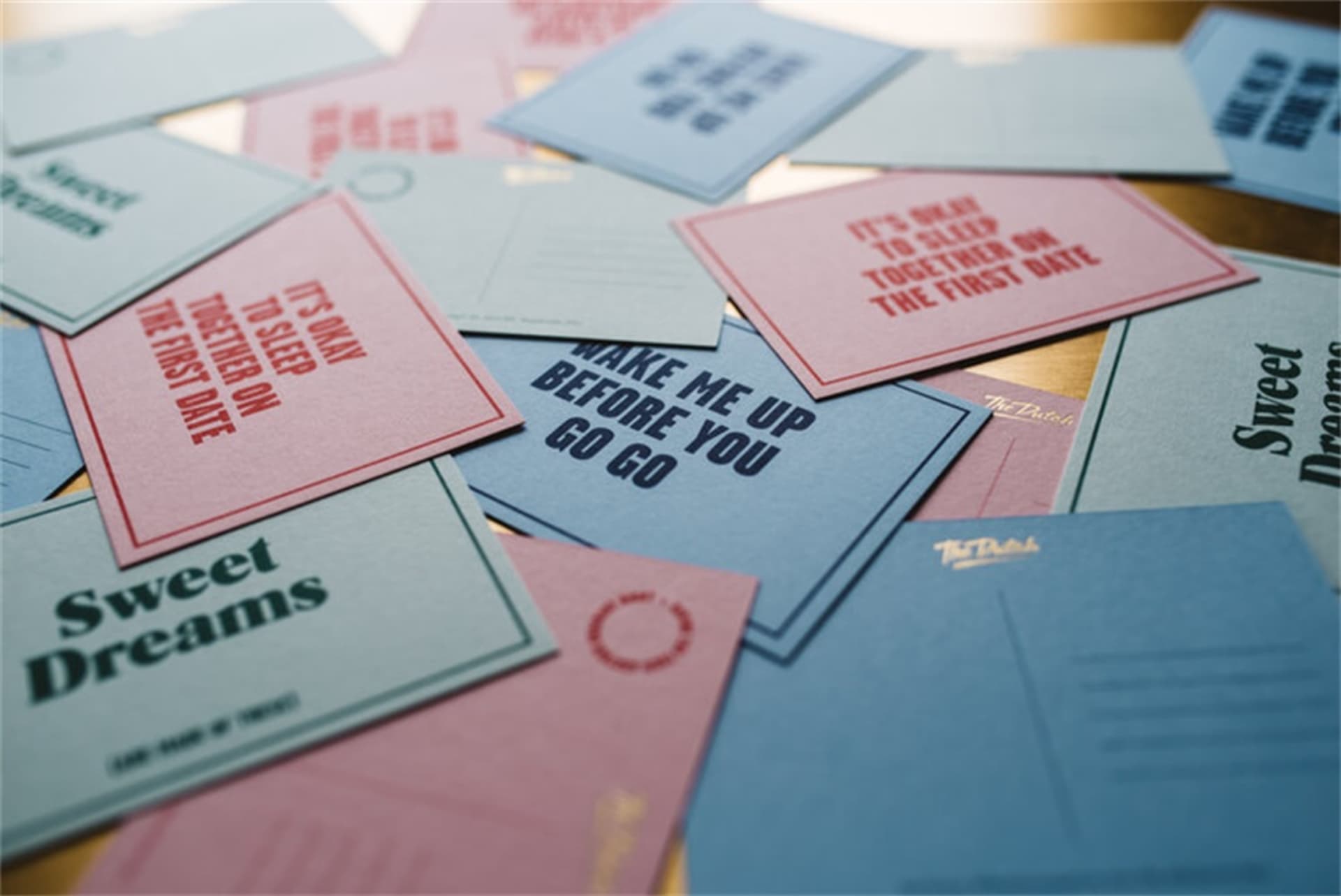 Various pieces of paper with motivational quotes and messages printed on them