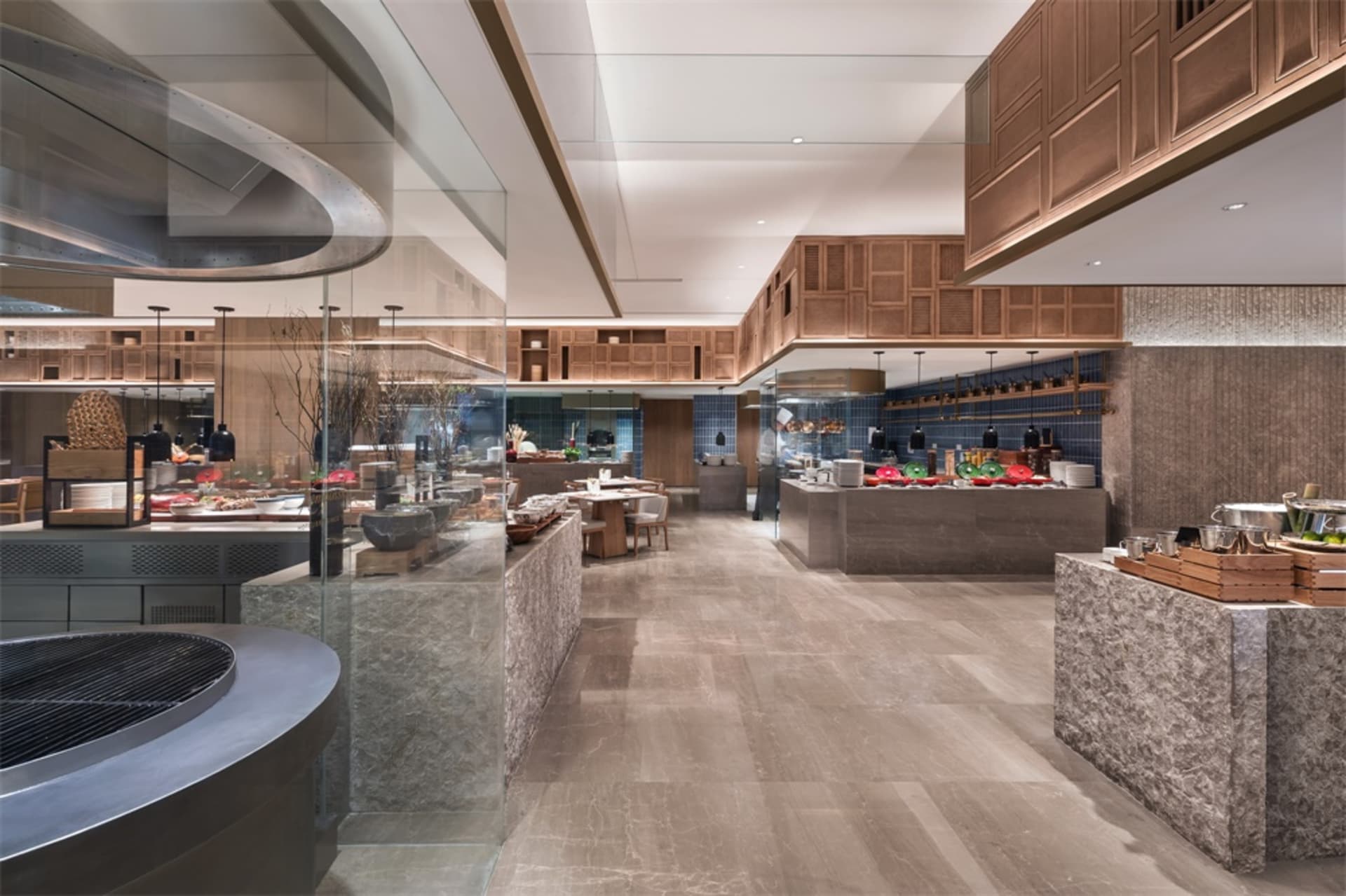Modern Restaurant Counter Marble | Feel Design