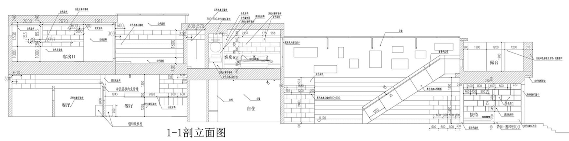 一張詳細的2D建築圖,呈現現代住宅平面配置,廣泛使用白石材質。