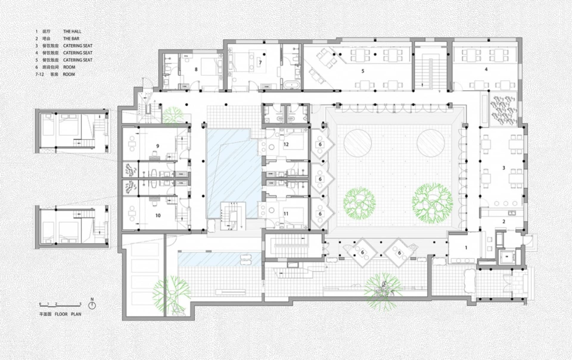 Floor plan of a modern family home showcasing contemporary interior design features.