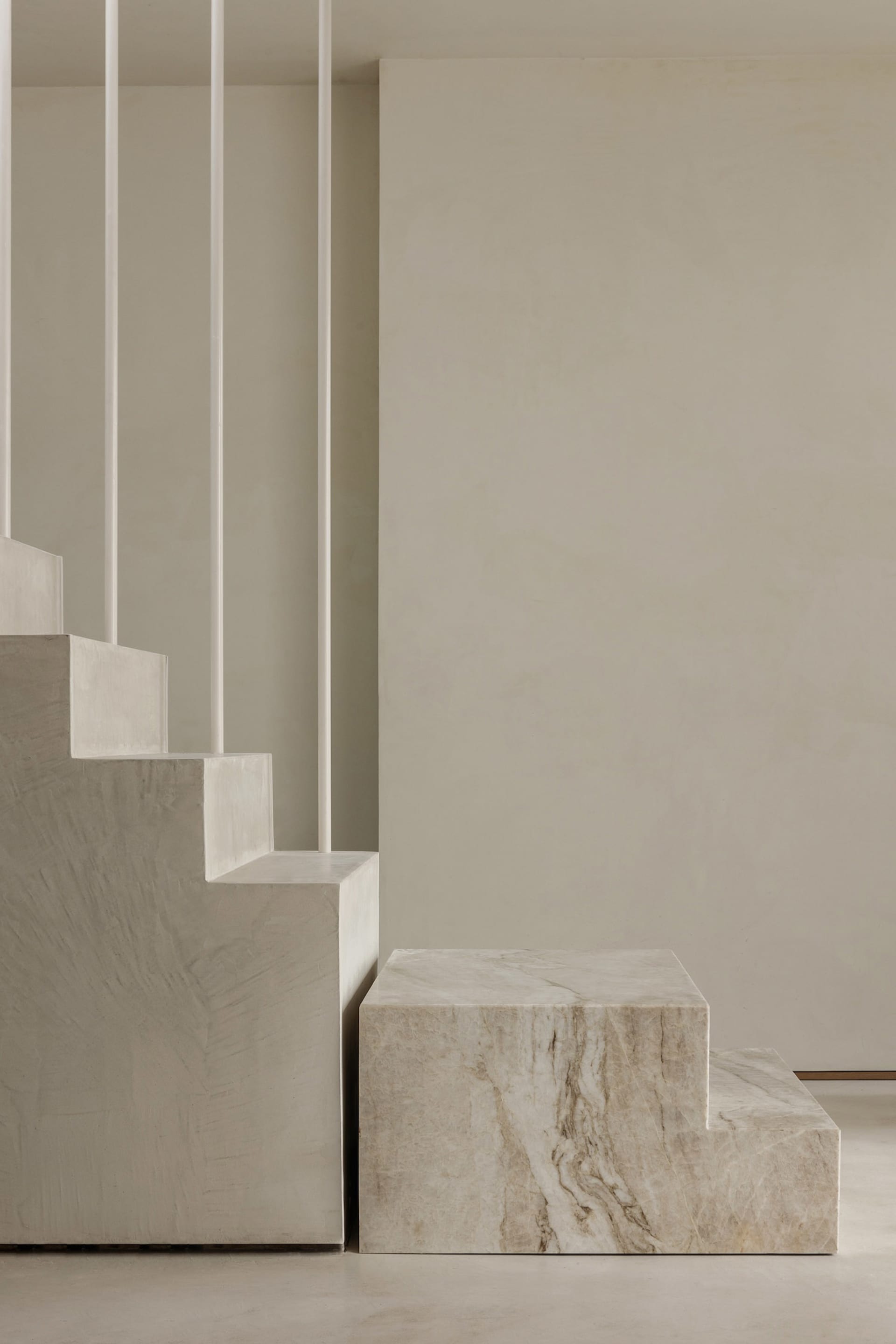 Modern Interior Marble Concrete Stairs | Feel Design
