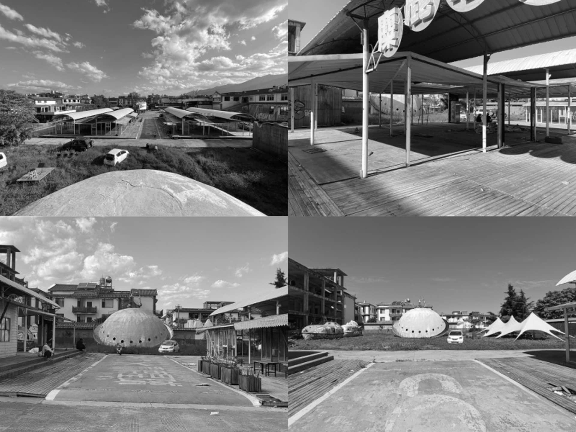 A busy urban environment with various buildings, cars, and people in the scene