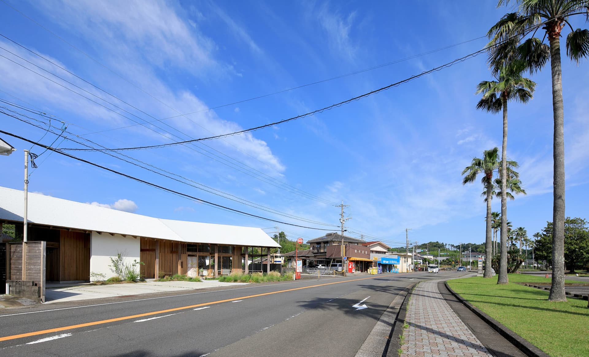 A quiet street with parked cars and trucks, lined with houses of various architectural styles, set in a peaceful environment