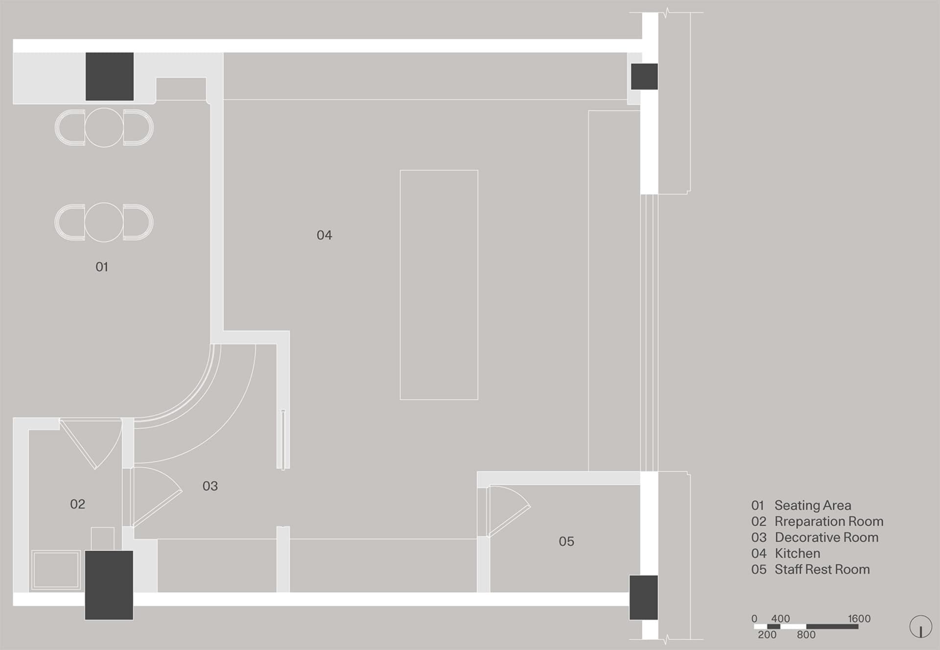 Empty room with concrete floor and walls, no windows or doors visible