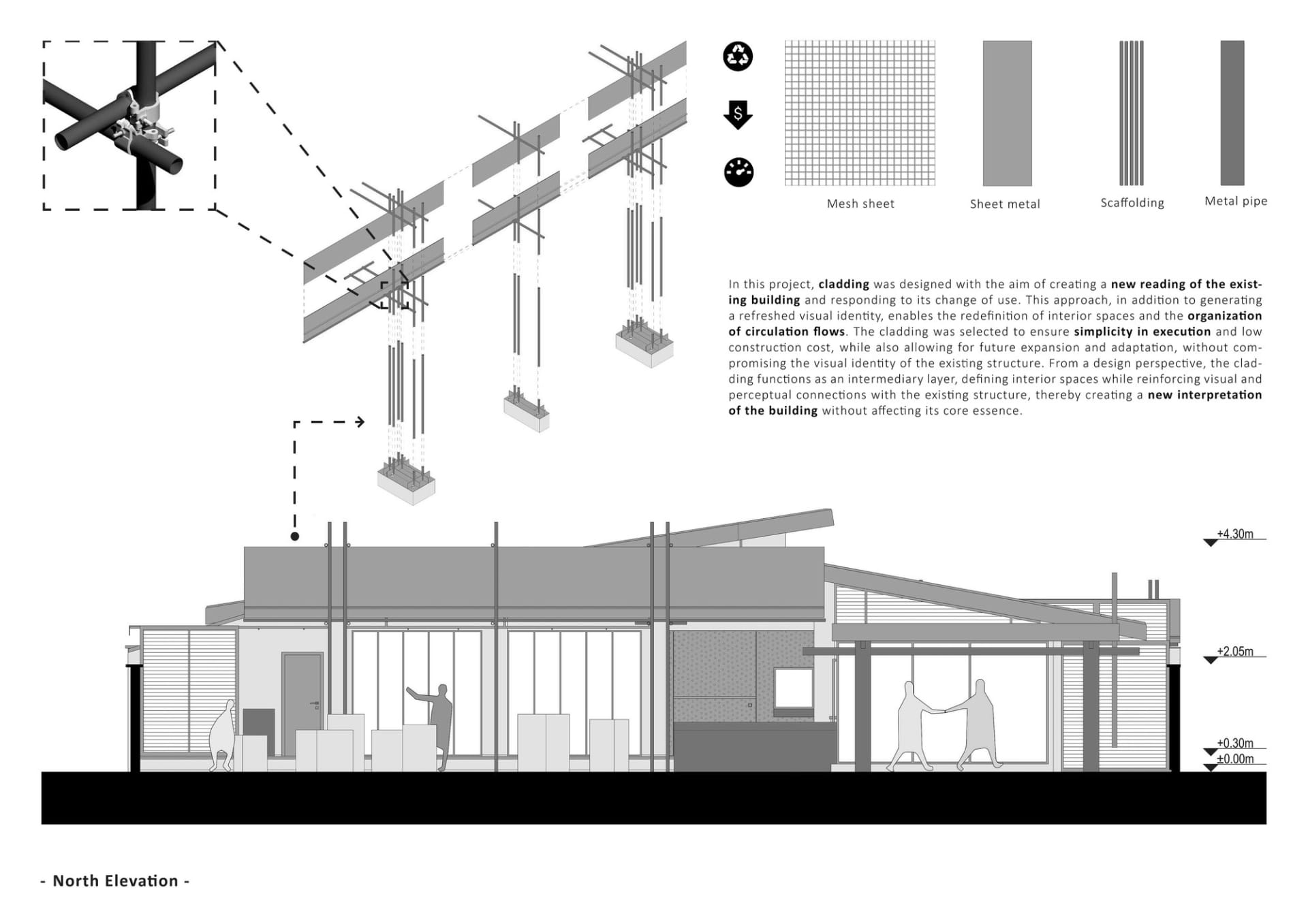 2d floor plan of a modern office space with open areas and enclosed spaces, featuring clean lines and minimal decoration