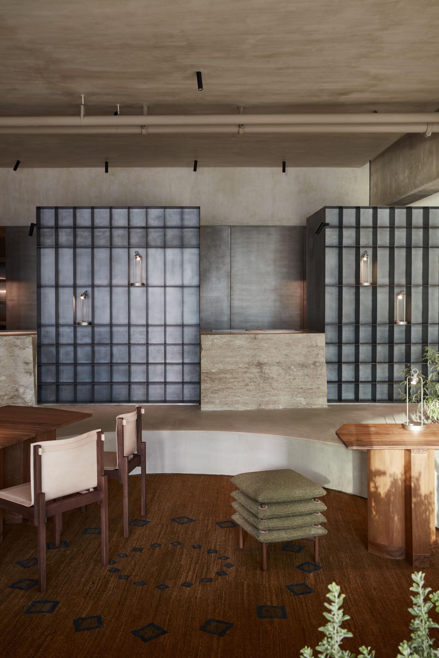 Industrial Dining Interior 1