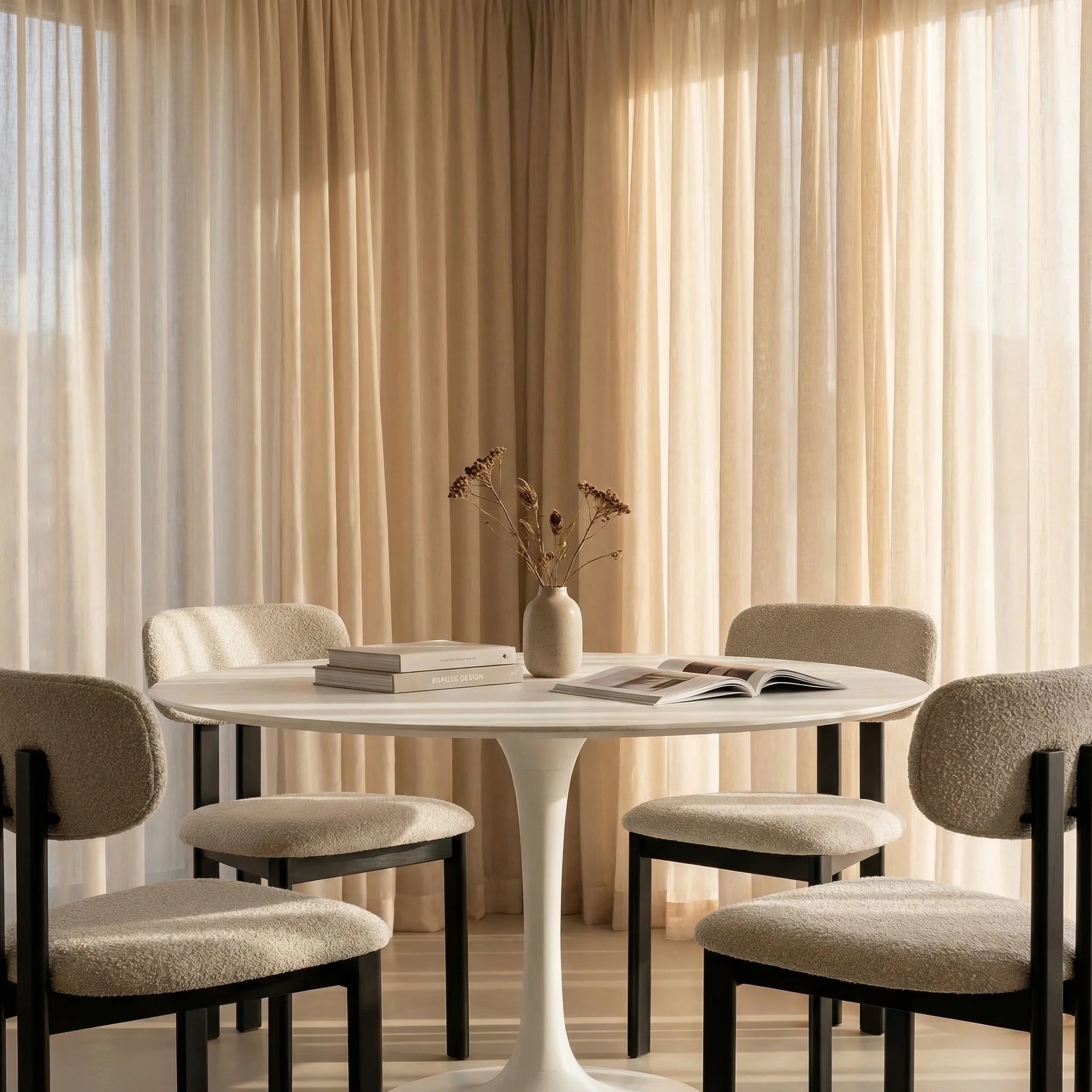 Isla 4 Seat Round Dining Table - Shop | Feel Design