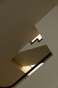 Lighting design in a modern staircase