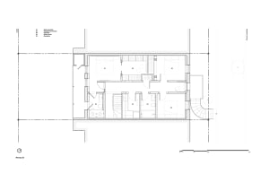 Schematic diagram of an apartment's floor plan showing rooms and layout.