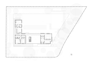 Architectural layout of a modern residential house Plan