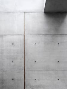 Modern industrial concrete wall with architectural lines