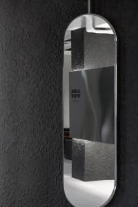 Modern minimalist interior with futuristic design elements