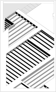 A modern staircase design featuring steel materials and sleek lines, emphasizing contemporary architecture.