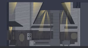 Retail storefront featuring concrete walls and glass windows