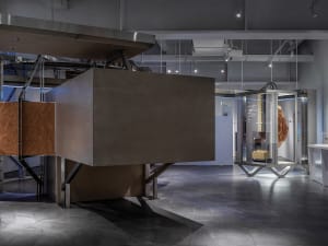 Industrial-style space featuring modern architecture and steel materials.