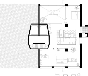 Floor plan of a modern house