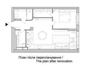 Floor plan of a modern residential interior