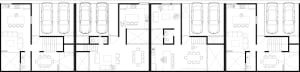 Parking ground level architecture floor plan schematic layout