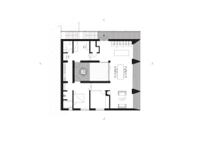 Modern Native House Residential Room Layout