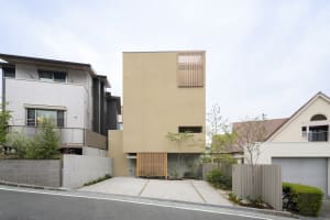 Modern architecture with concrete facade and minimalist design.