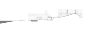 Steel frame architectural rendering of a residential house showing floor plan layout.