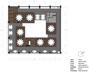 A modern office space with multiple chairs in a large room, giving off a sleek and contemporary vibe