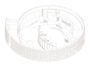 A lively restaurant with multiple rooms, well-lit and inviting, featuring tables, chairs, and dining tables for guests