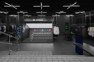 Well-lit retail space with mannequins and merchandise on display
