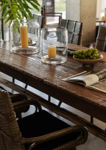 Cozy Dining Space with Wooden Table
