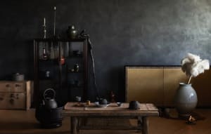 Cozy Dining Space with Wooden Table