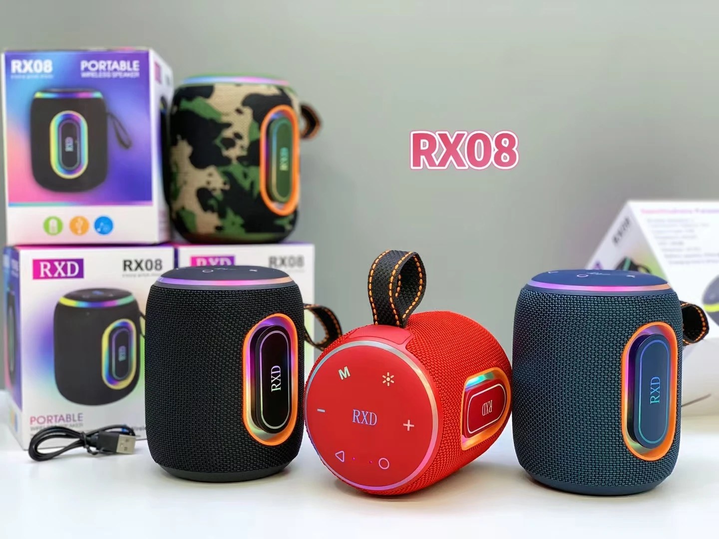 RX08 Portable Wireless Bluetooth Speaker thumbnail 2