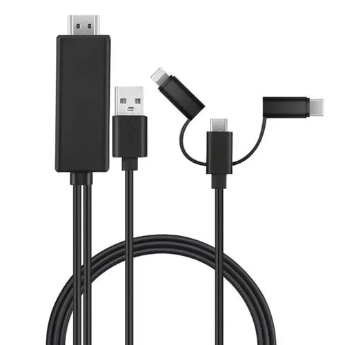 3-in-1 HDTV Universal Cable (HDMI+VGA+AV) - Image 1