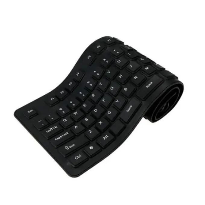 Flexible Keyboard – Waterproof, Roll-UpDesign, SilentTyping, - Image 1