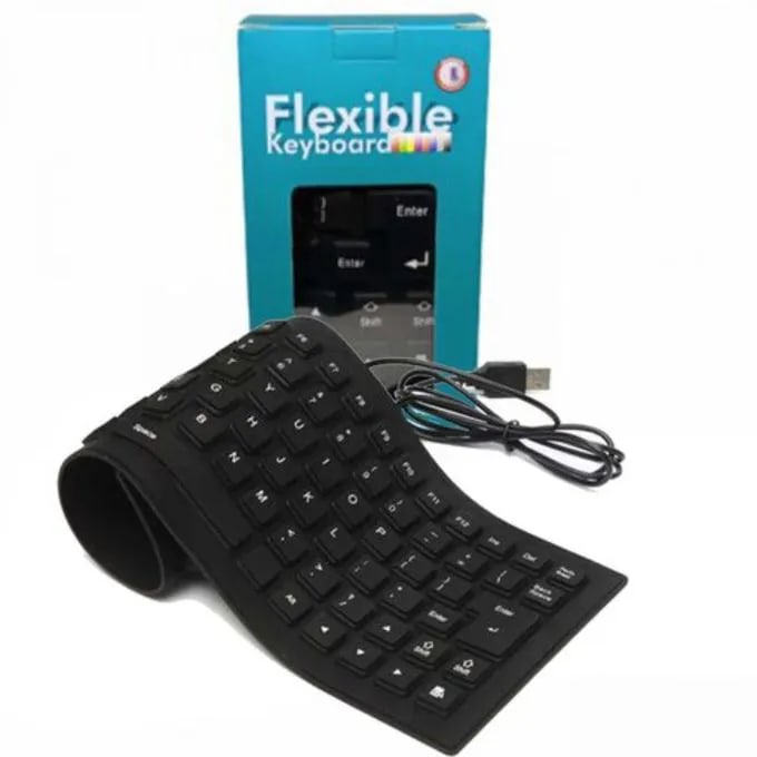 Flexible Keyboard – Waterproof, Roll-UpDesign, SilentTyping, thumbnail 3