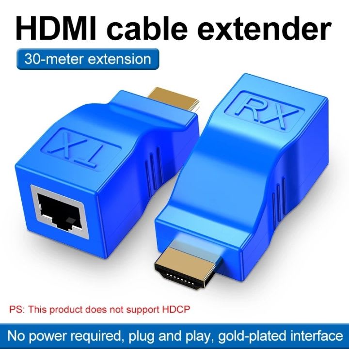 HDMI Extender 30m over LAN Cable - Image 1