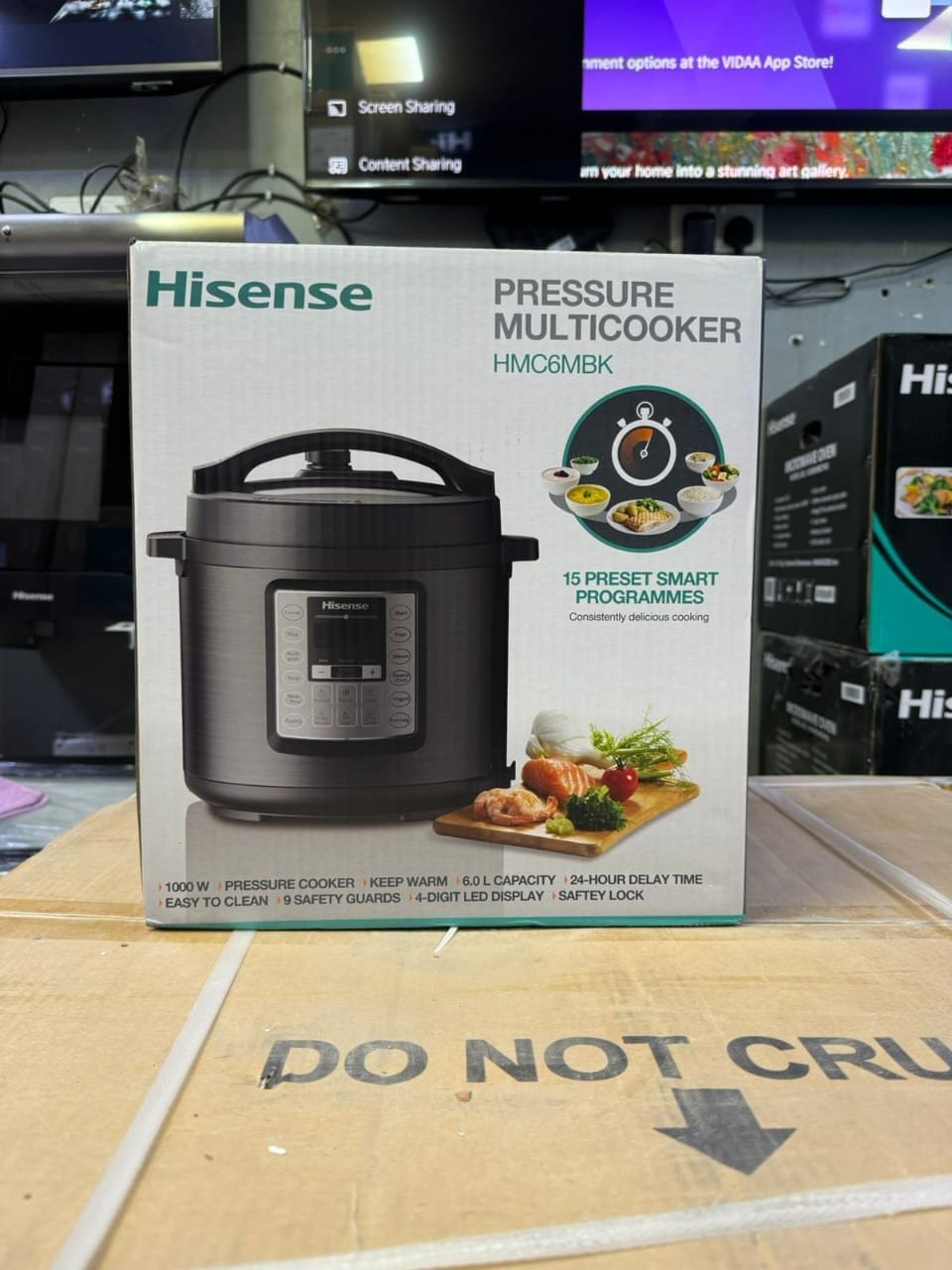 Hisense 6L Electric Pressure Cooker — 6-in-1 Multi Cooker (1000W) - Image 1