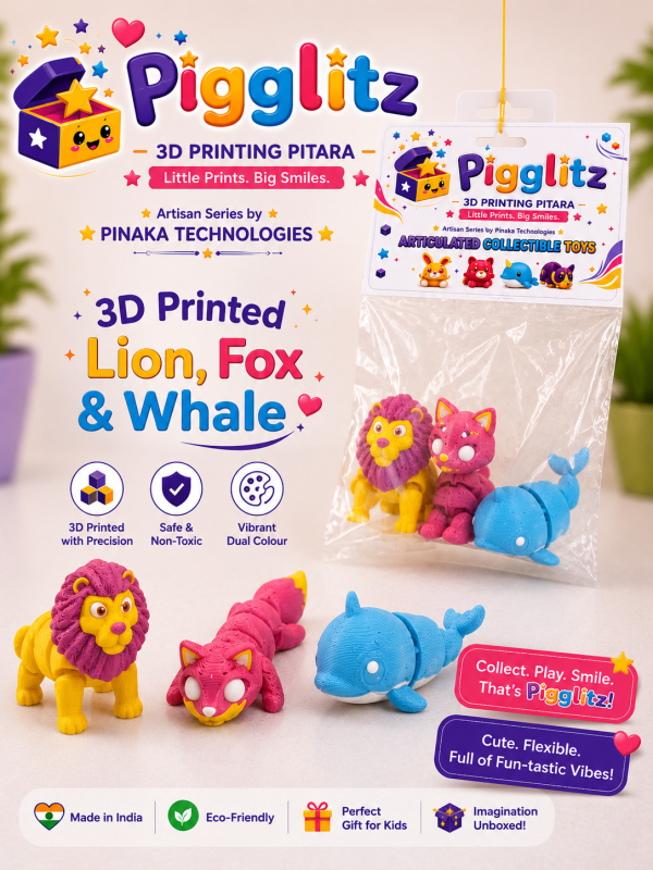Pigglitz Lion, Fox &whale